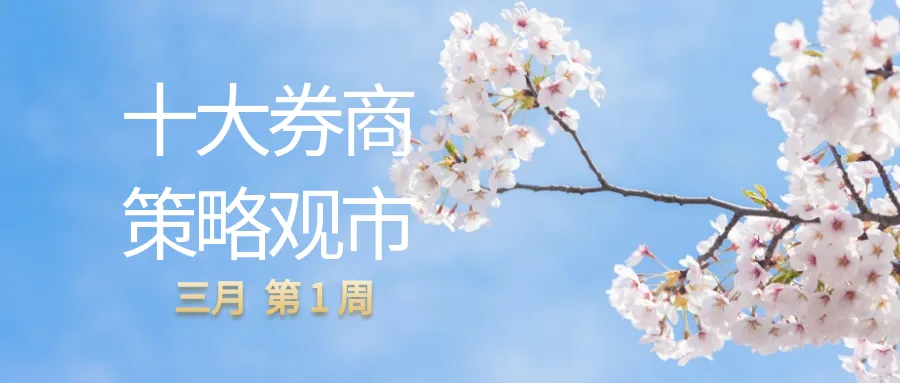 十大券商机构,策略观市(三月第1周)