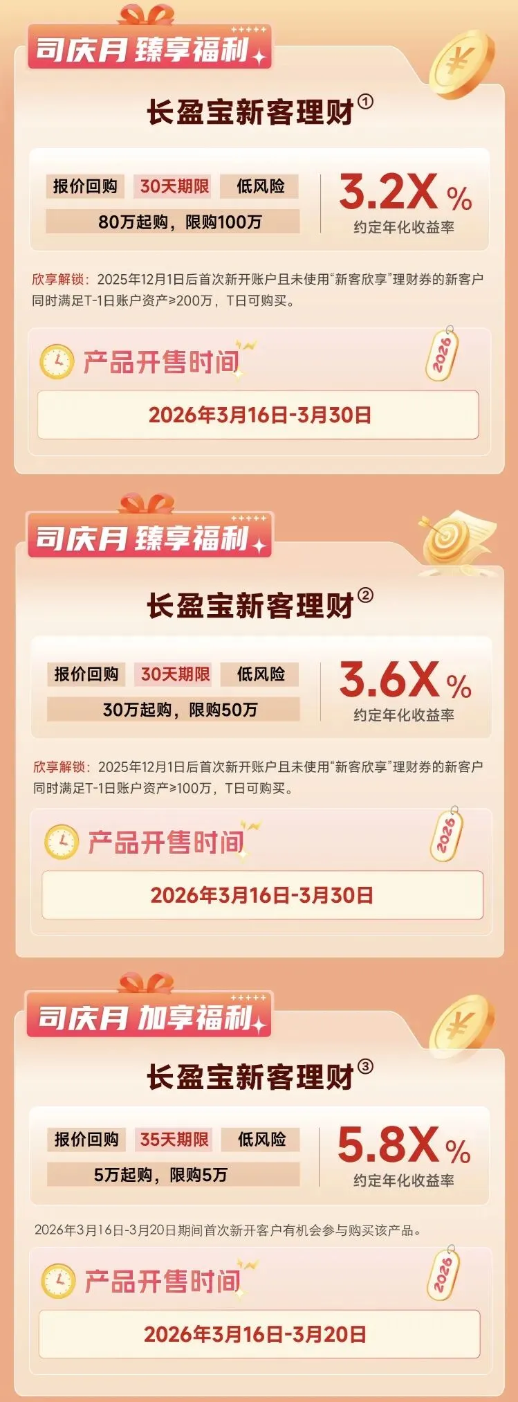 年化3.2%的券商新客理财,可购100万