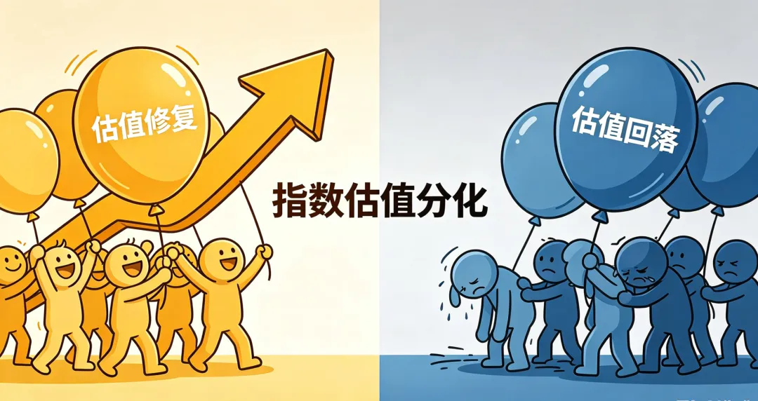 近期股市估值分化:科技券商止盈,消费医药加仓!