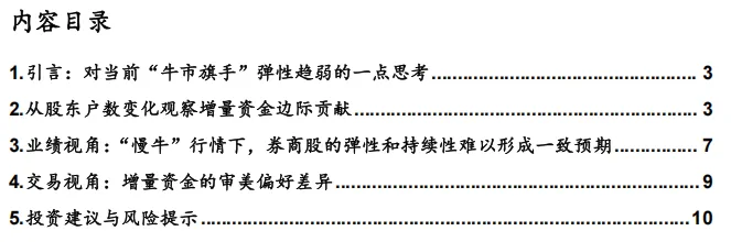 谁偷走了本轮券商的弹性?从股东户数和交易视角说起【中泰非银·葛玉翔/蒋峤】