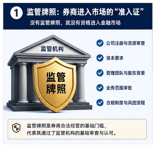 监管牌照:券商进入金融市场的准入证