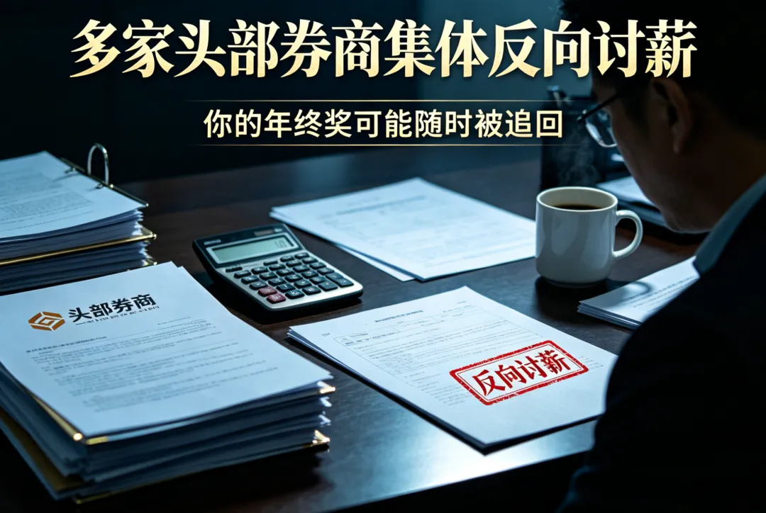 多家头部券商集体「反向讨薪」:你的年终奖可能随时被追回
