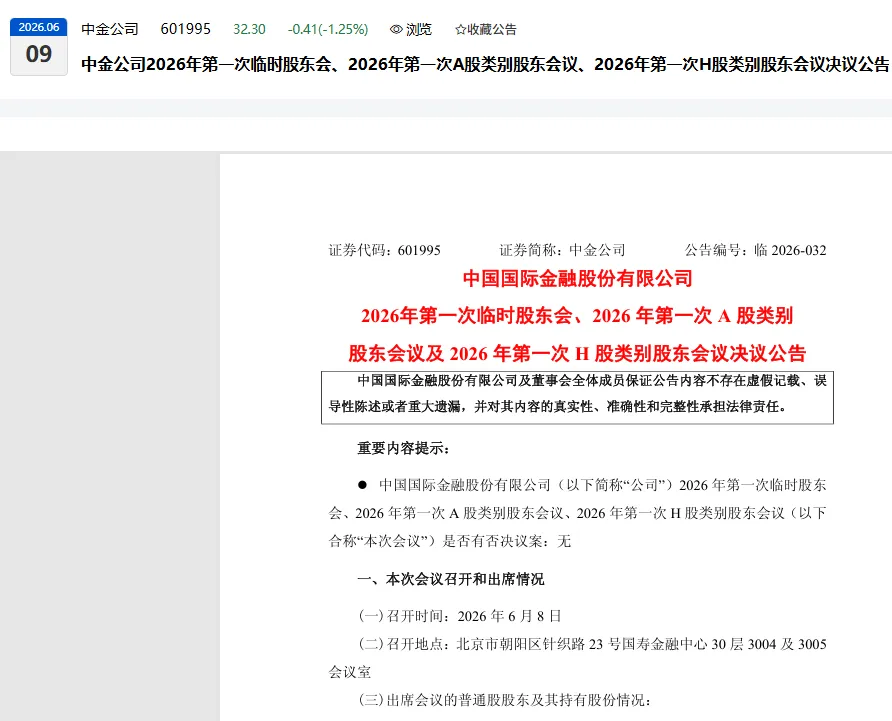 反对票最高占比46.8%!中金吞并两券商,中小股东上演“软抵制”