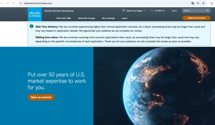 美国券商-嘉信理财Charles Schwab:中国内地身份开户指南(2026)