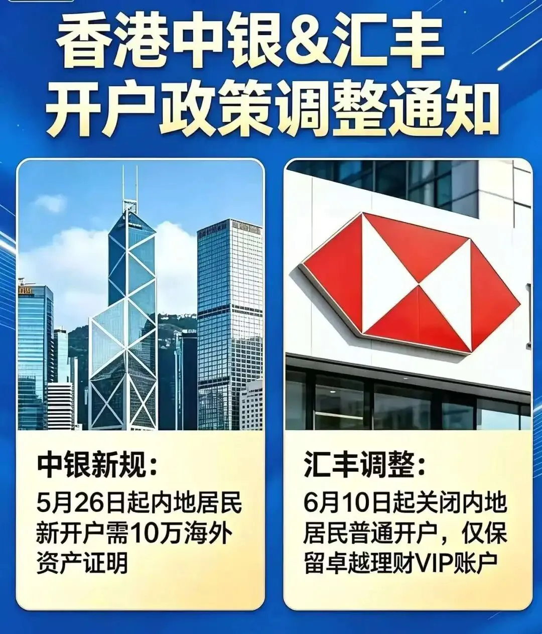 香港银行和券商账户,内地居民还能开吗?