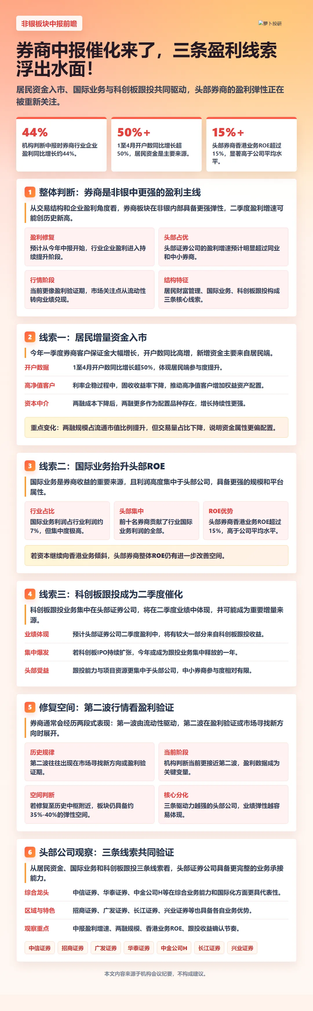 券商中报催化来了,三条盈利线索浮出水面!