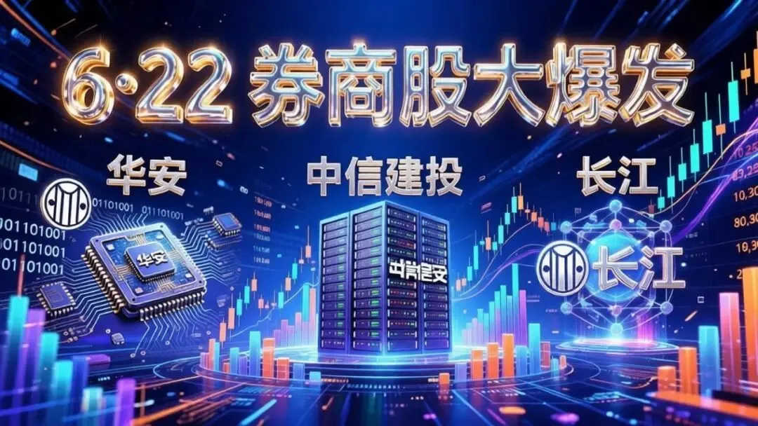 买券商=打折买科技?6·22券商股大爆发背后,华安/中信建投/长江三家＂含科量＂全景拆解