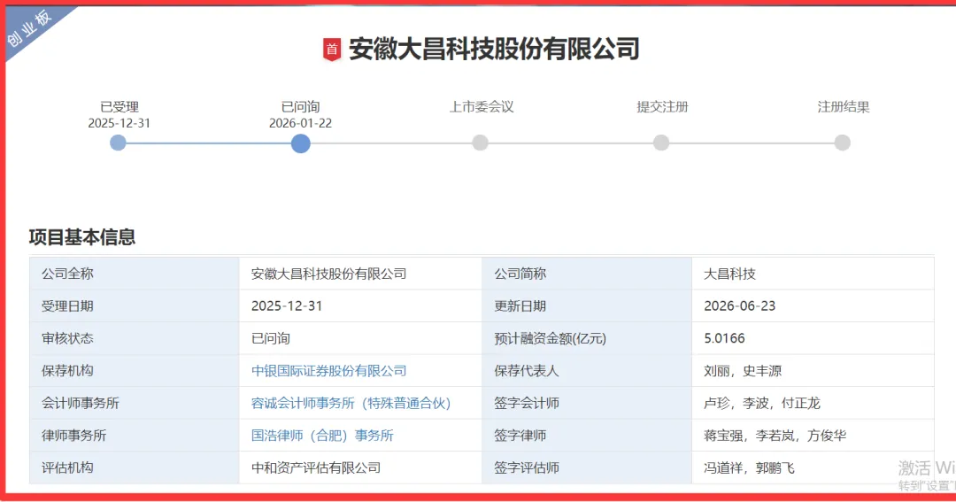二闯关的大昌科技:换券商但没换会计所,财务舞弊隐患未彻底清除 奇瑞依赖症,股份代持,奇瑞在IPO前已部分套现,应收高,负债高,利润过山车