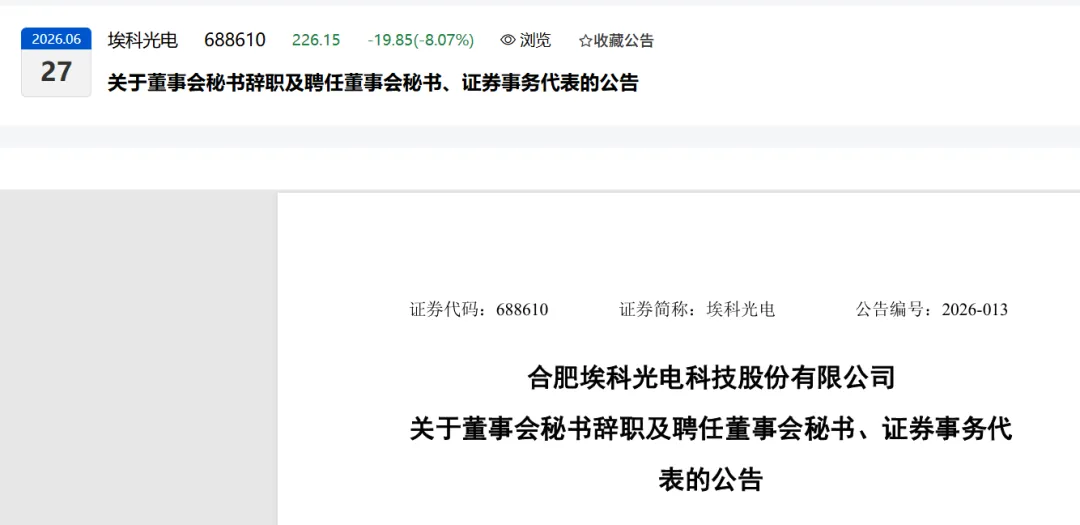刚刚!一家券商首席分析师出任上市公司董秘!