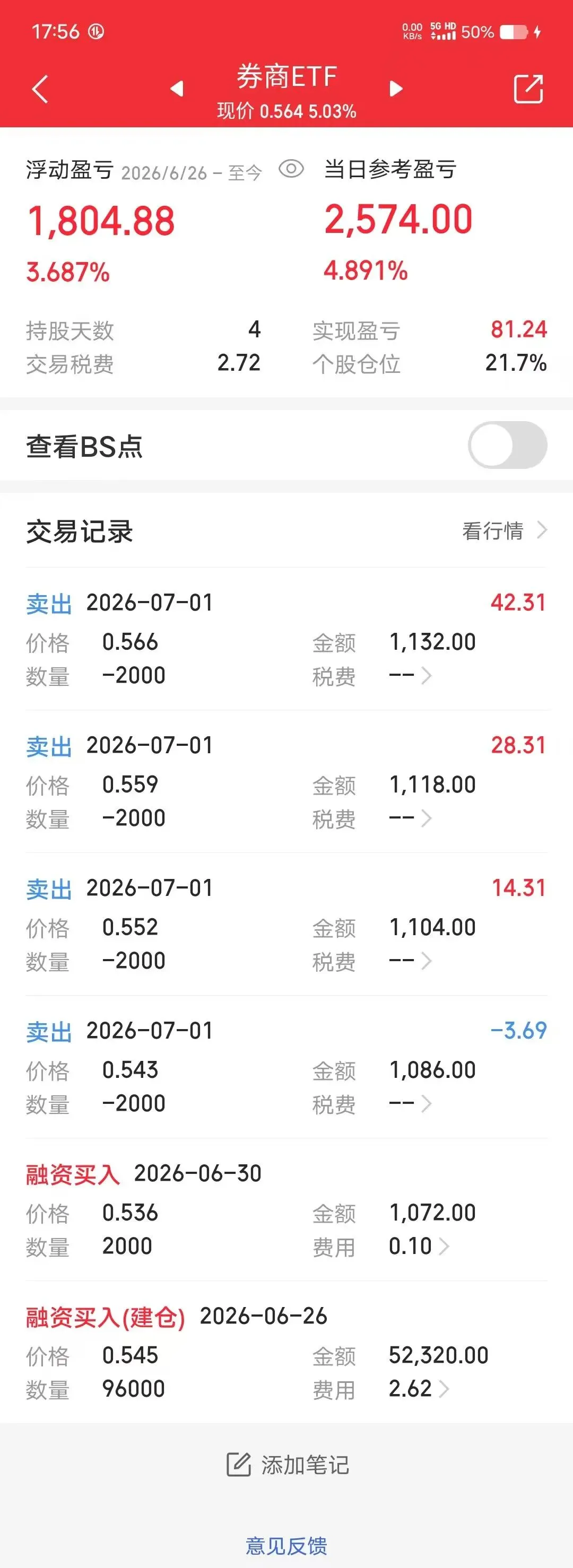 券商etf的网格开始发车了