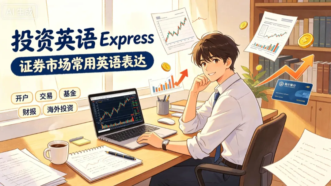 外国人买股票、开券商账户、问基金经理——证券投资英语1000句,中国人最容易说错的专业词(附音频)